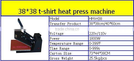 heat press macihine for t-shirts flat heat press 38*38cm heat press rosin heat press