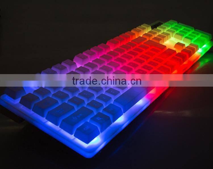 Factory Professional Wired RGB Colrful Backlit Gaming Keyboard
