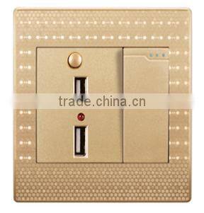 Luxurious Manufacturer Dual USB Ports Switch/USB Multi Charger/Mobile Phone Wall Charger USB