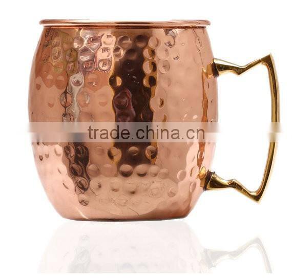 16oz/18oz Copper tisan Barrel Hammered Copper Moscow Mule Mug/Copper Mug