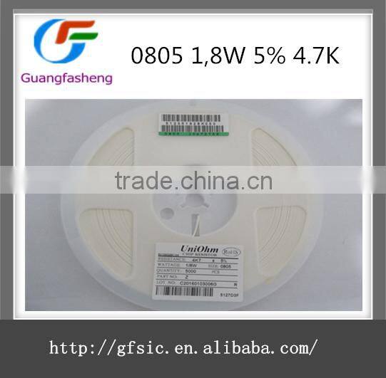 electron component Resistor 0805 18W 5 4.7K