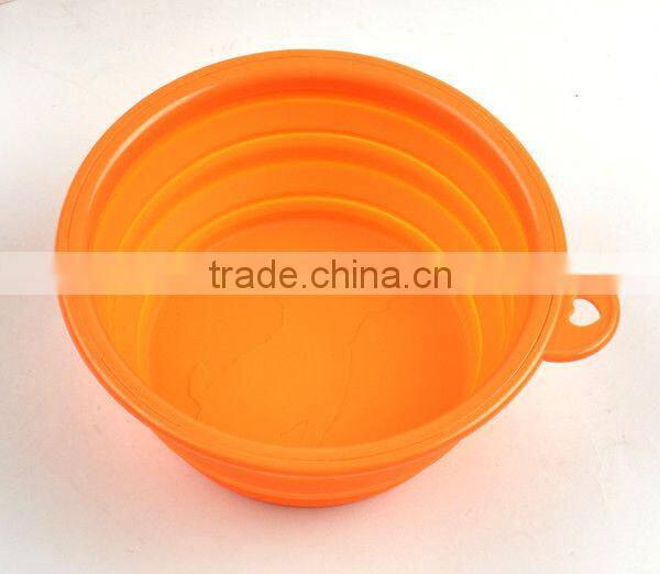 Collapsible Travel Portable Silicone Feeding Bowl For Pets