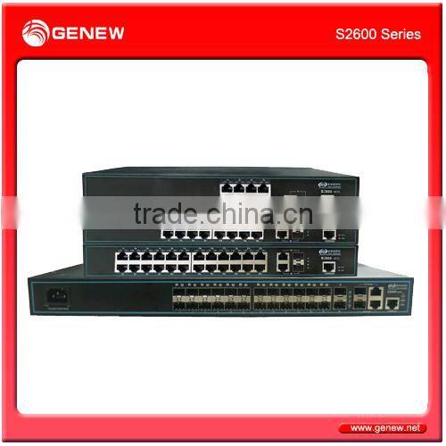 Genew Switch 2600-52TS Carrier-Class Access Ethernet LANswitch with ALC QinQ VLAN founction targeting advanced MAN and intranets