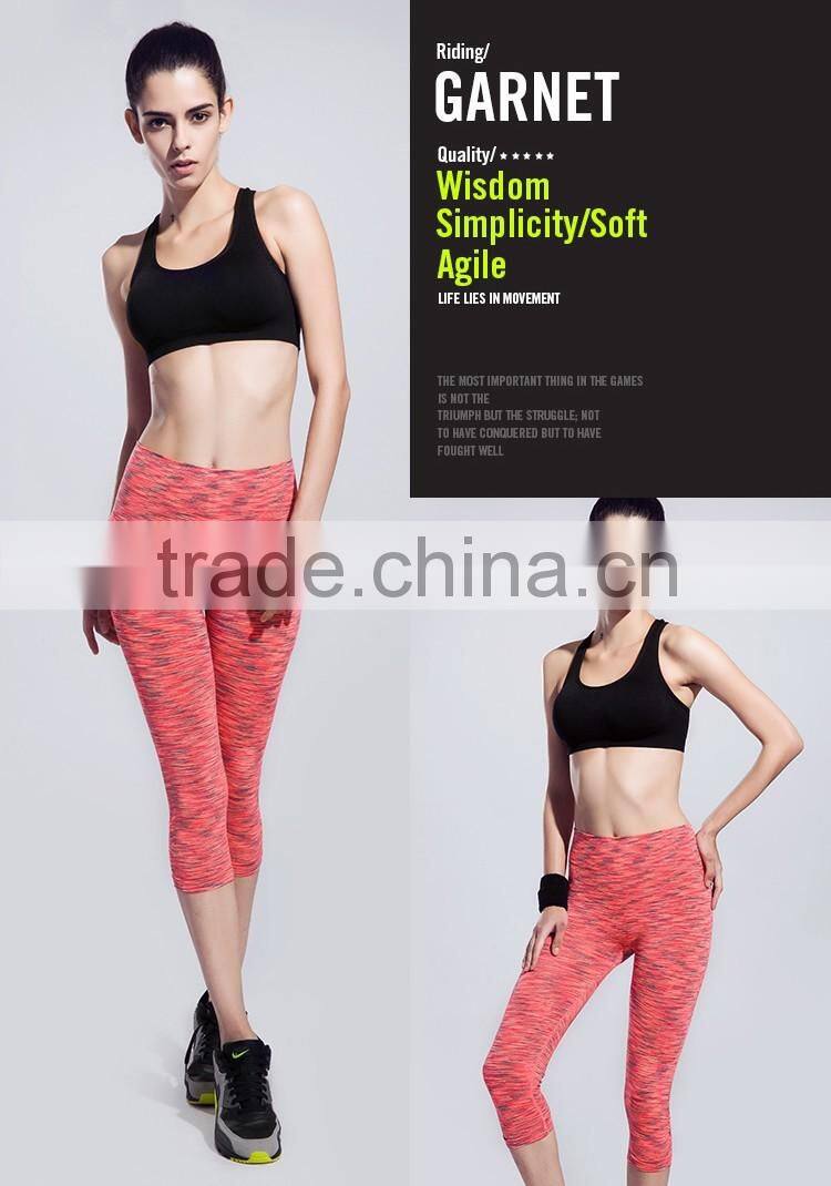 2015 Hot Selling Women Polyester Spandex Printed Legging Custom