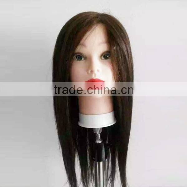 Wholesale mannequie head with training wig natural hair could be curled dyed and cut