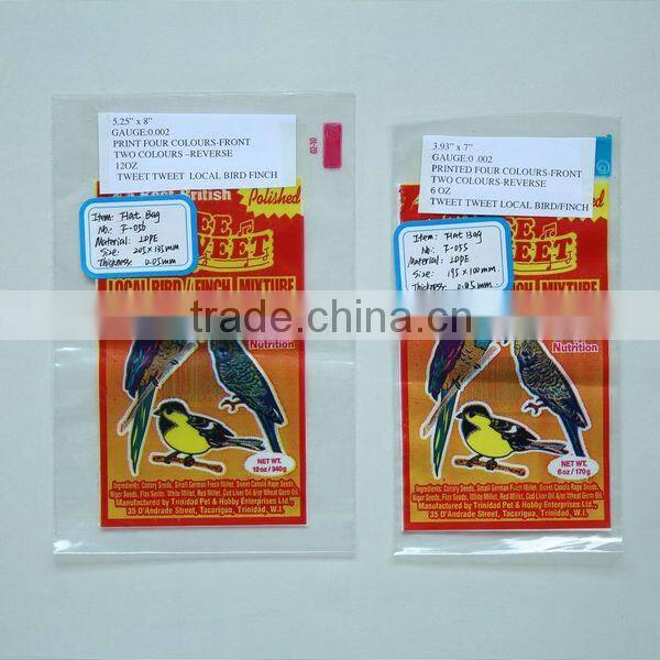 Small White HDPE Flat Bag Flat Packing Bag Pouch Bag