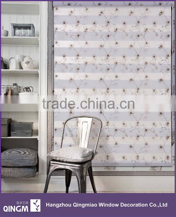 Polyester Grass Design Embroider Blackout Fabric Window Curtain