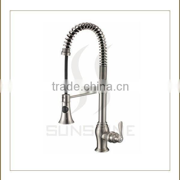 82H05-BN-N cupc single handle pull out kitchen faucet