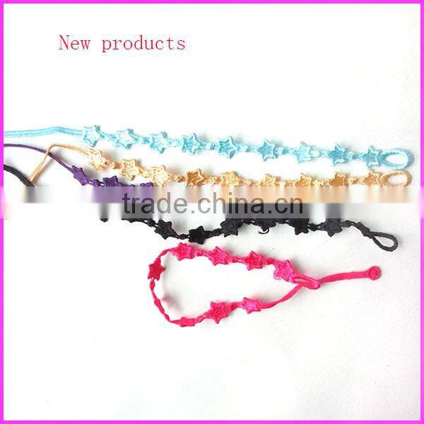 FL0934 Fashion Pirate Skull Lace friendship Bracelet