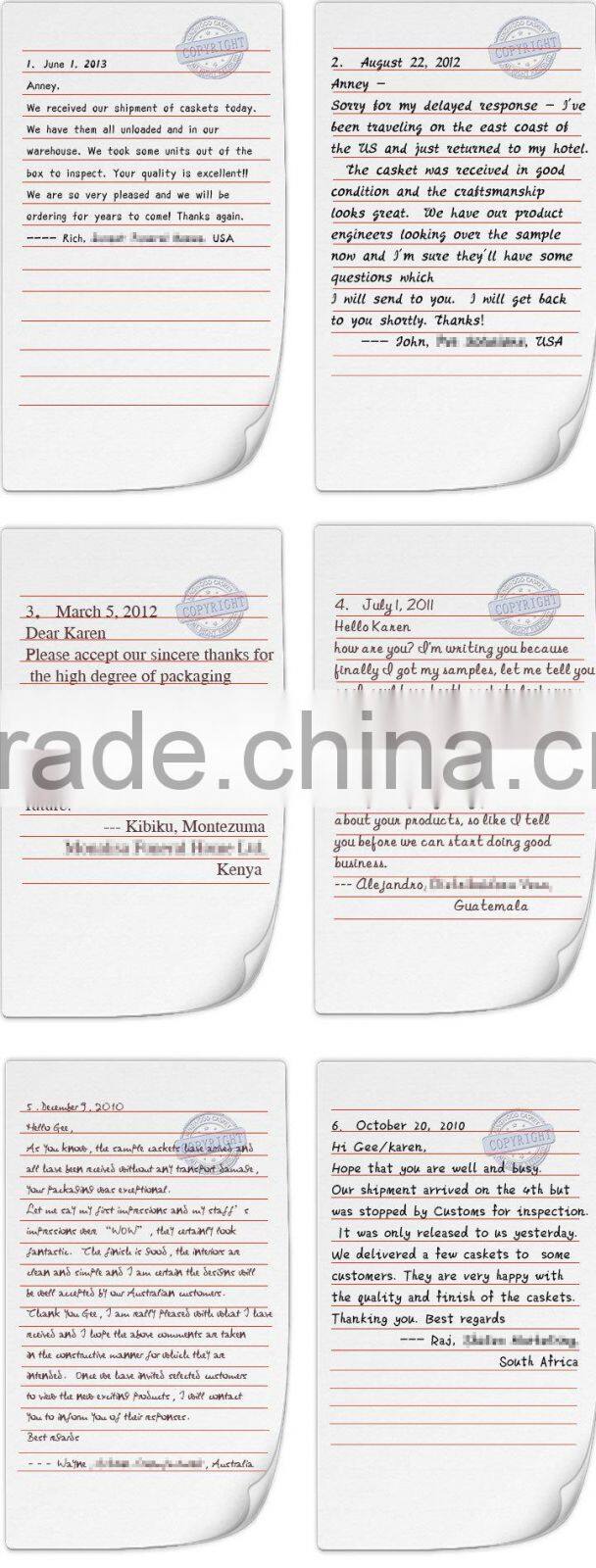 U-JS02 cremation urn manufacturer customer low wooden box