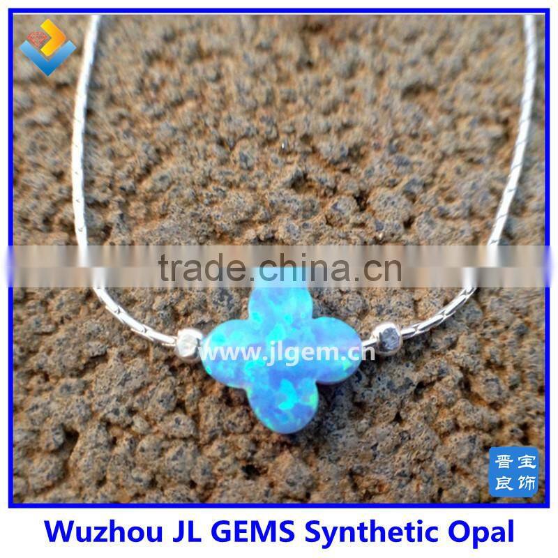 2015 New Arrival flower opal charm bracelet Synthetic Opal beads bracelet
