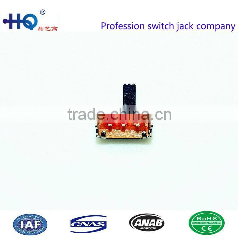 SK-12D02G4 high quality overheat 2position 1P2T horizontal slide switch slide switch