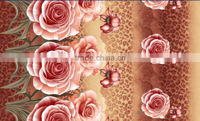 woven fabric polyester brushed fabric/ flower designs printing fabric/disperse printing fabric