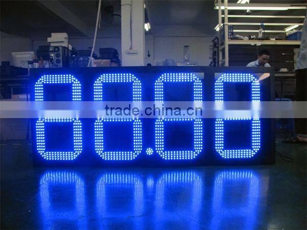 Large size!! 24inch 7 segment led gasoline digital display with IP65cabinet