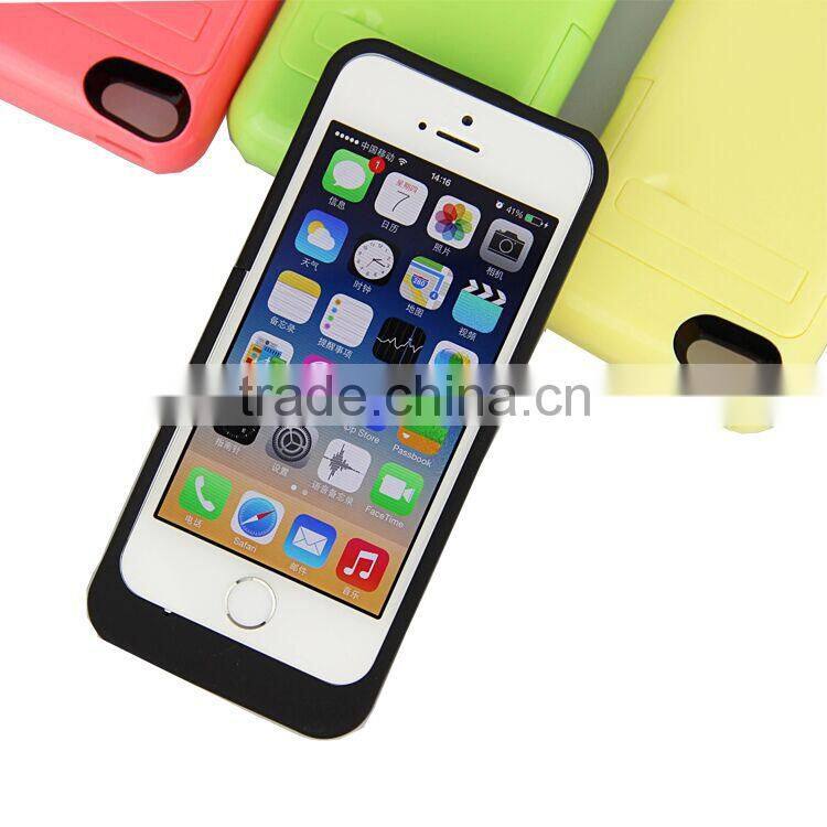 2200mAh Quick Charging Rechargeable Power Bank External Battery Case Cover for Apple iPhone 5 5c 5s 6