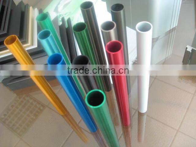 aluminium pipe for clothing hanging as client's drawing/request