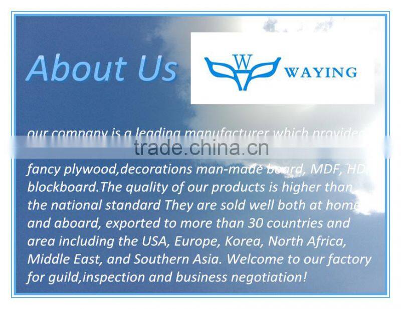 1220X2440 melamine coated poplar core laminated plywood