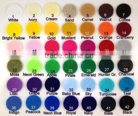 4 Size Of Felt Circles,Various Color Of Adhesive Felt Circles To Choose