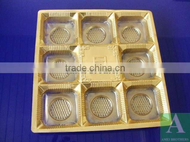 Professional pvc blister packaging,mooncake packing tray OEM design