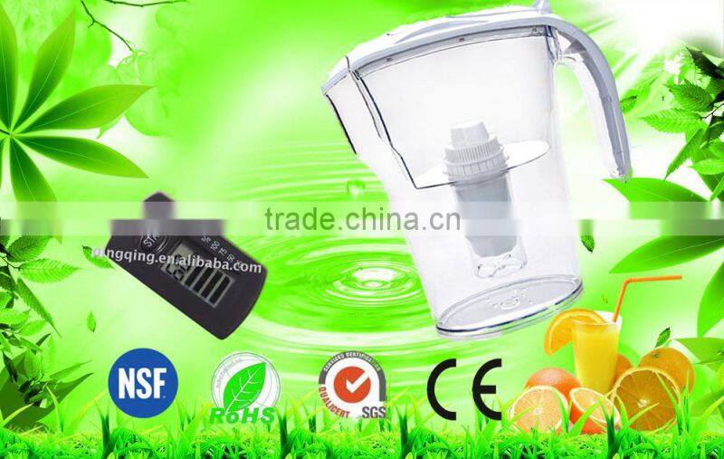 Activated carbon filter water jug/pitcher