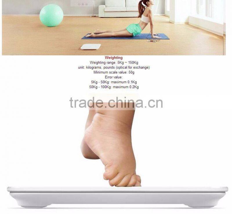 Original Xiaomi Mi Smart Weighing Scale Mi Scale with Smart Body Analyzer Support Android 4.4 iOS 7 with Bluetooth 4.0