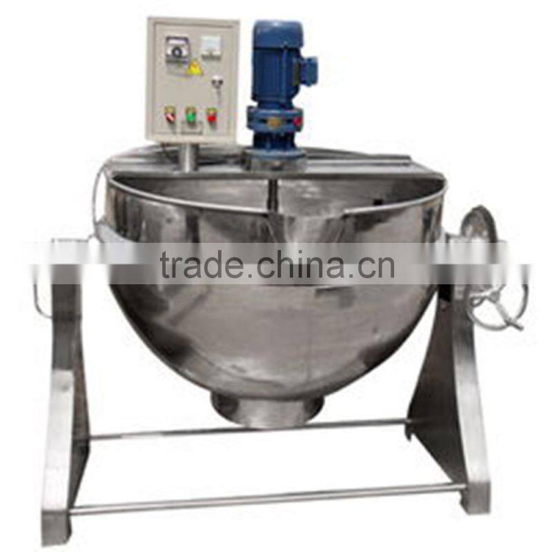 Stainless steel food jacketed mixing kettle with agitator kitchen cabinet accessories