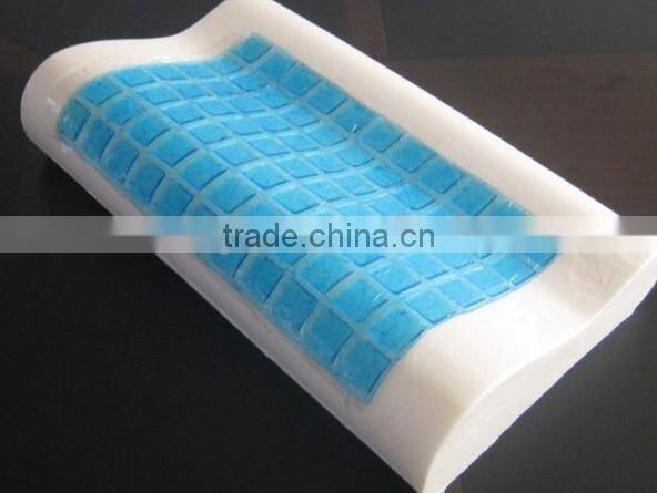GP002 100% Polyurethane Visco Elastic Contour Cooling Memory Foam Gel Pillow