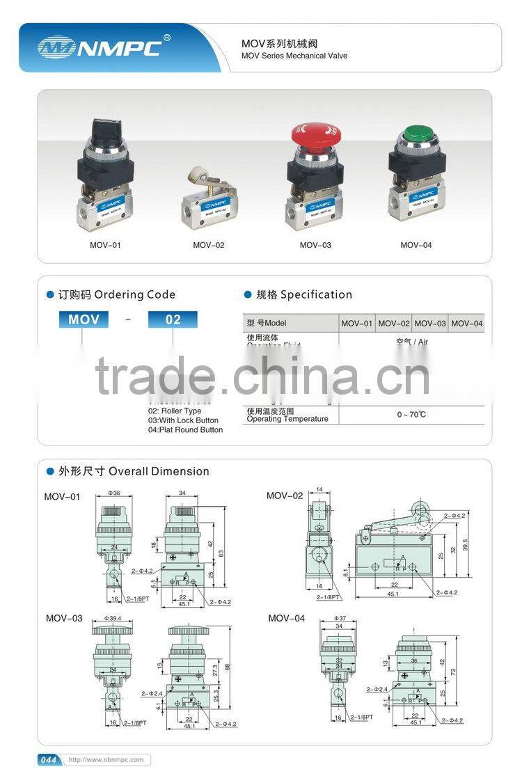 Newly hotsell direct acting mechanical hand valve