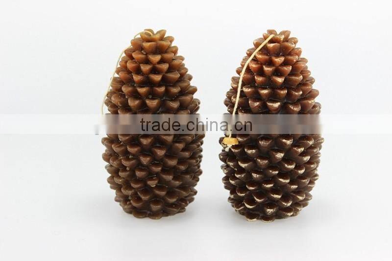 Wholesale Big Christmas Pine Cone Candle, 10.5 * 19 cm