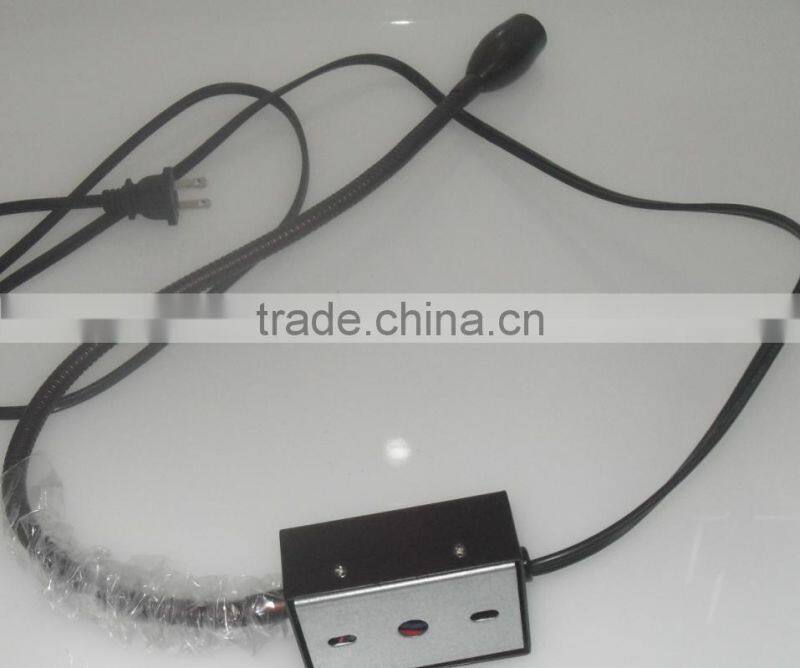 3w Brozen flexible reading wall lamp with 1w screen light