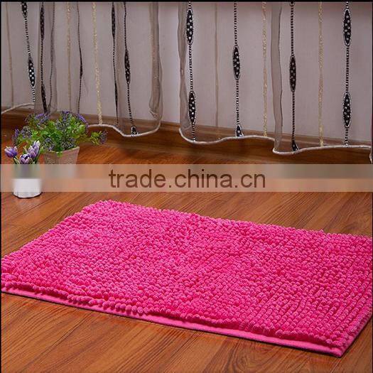Cheap Price Home Textile Microfiber Polyester Clean Plain Floor Mat / Chenille Floor Mat