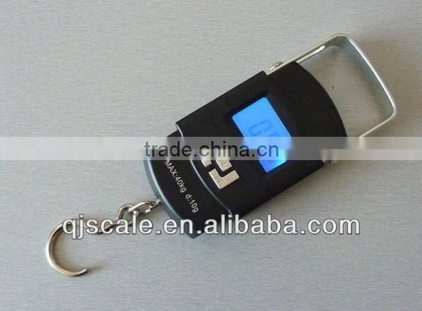 Hot Selling 50kg digital luggage scale for suitcase,shopping,gift sale&family use with black strap&LCD display