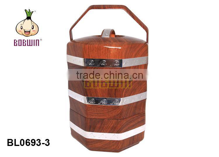 White Marble Double Wall Thermal Food Bowl