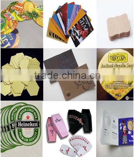 automatic playing card cutting machine with oil press with CE certificate