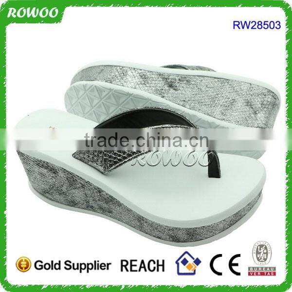 New Women Flip Flops Platform Thong Sandals Fashion Wedge Heel Snake Shoes