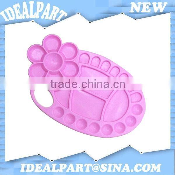 9 holes plastic drawing artist palette