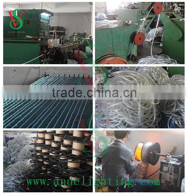 220-240V 10mm 5 stars round holiday led rope lighting