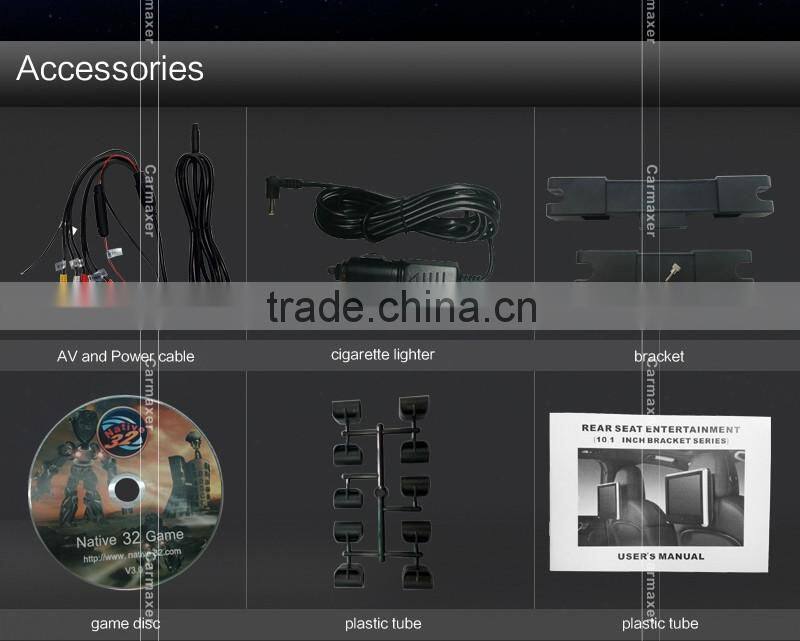 10.1 inch/9 inch headrest dvd player for ix35 with wireless game