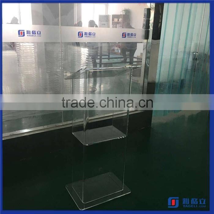 Manufacturing customized acrylic speech lectern / acrylic podium pulpit lectern