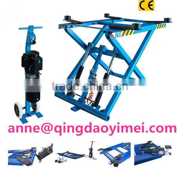 The easy portable scissors hydraulic electrical elevator for auto repair