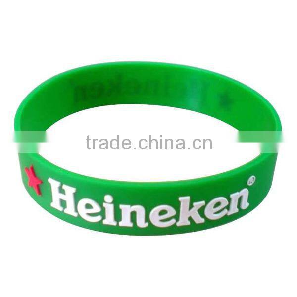 Personalized printed silicone bracelet for promotional gift