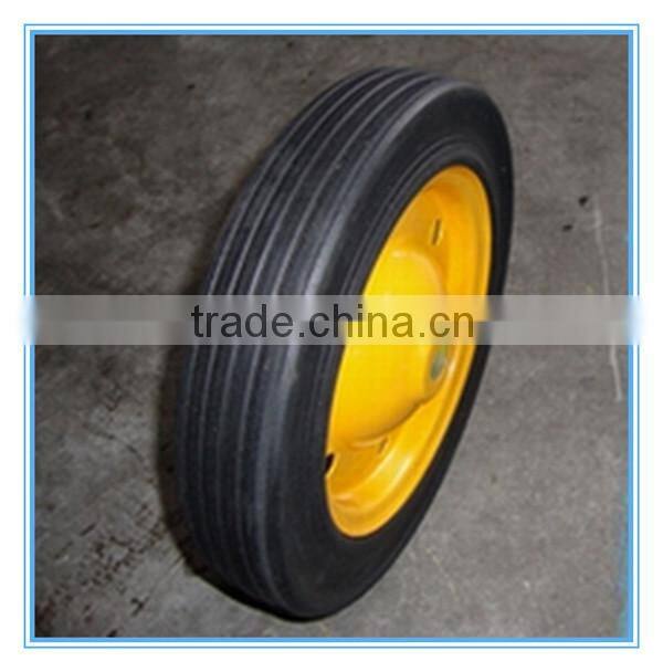 Rubber Wheel from Qingdao Yinzhu Wheel Barrow Solid Rubber Tire