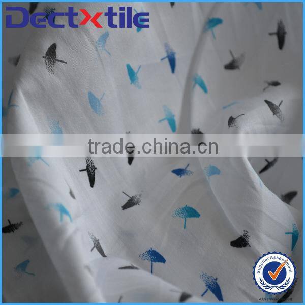 high level carded cotton plain dyed fabric printed shirt textile for printed shirt
