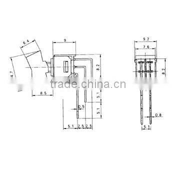 big head toggle switch with cap
