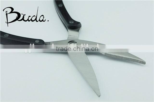 Strong blade stainless steel chicken bone scissors/ kitchen scissors BD-1625