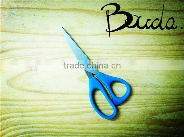 5" Stationery stainless steel school scissors with ruler blade BD-S1649