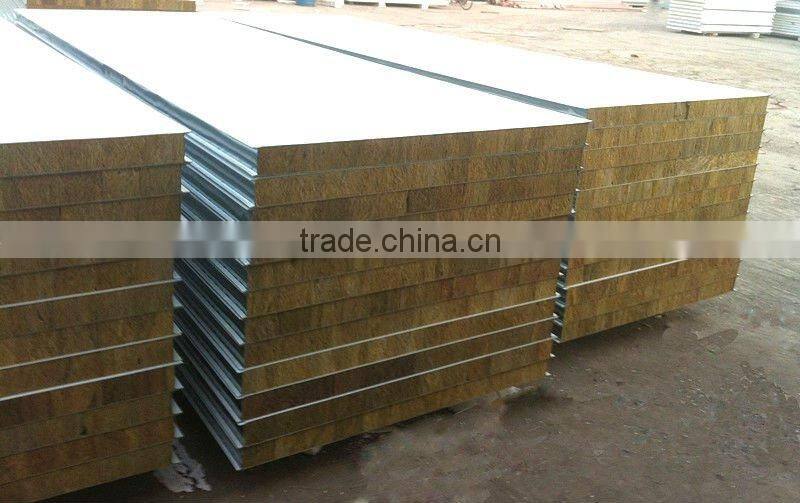 rock wool fire resistance sandwich panels