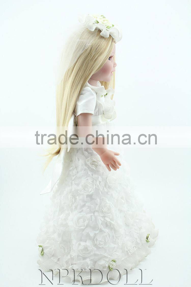 Eco-friendly vinyl baby doll custom american girl doll birthday gift and home decoration 18inch doll american girl