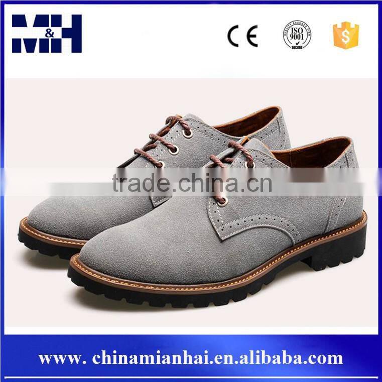Casual style popular trend leather office men rubber shoe