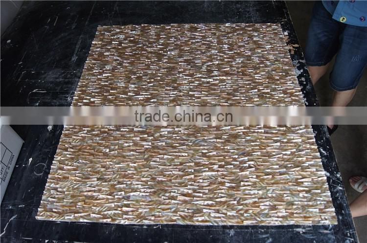 beauty natural dream color freshwater shell teeth mosaic wall tile seller